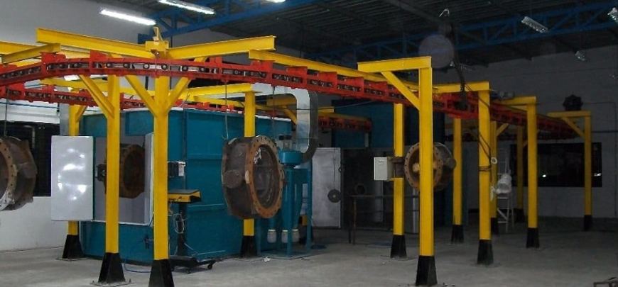Powder Coating Painting Booth Conveyor